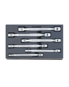 96838109-Stahlwille Set Double Ended Flexi-Joint Spanners-ES 29/6,8 x 9-18 x 19 mm-L60010 2427