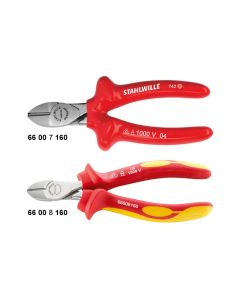 66007160-Stahlwille Side cutters standard bevel-6600-VDE-160 mm-L60010 2402