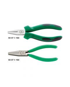 65075160-Stahlwille Flat nose pliers, short-6507-chrome plated 160 mm