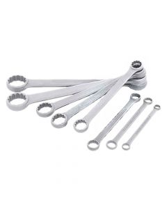 617960 11-Holex Double-Ended Ring Spanner Set,Flat