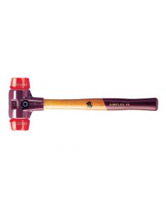 752900 50G-Halder Soft-Head Hammer/Mallet with Plastic Inserts (Red)