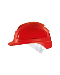 UVEX Safety Helmet, Pheos B Red with Vent. Non Ratchet-9772320