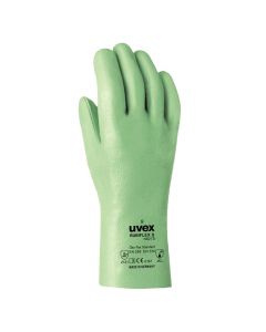 UVEX Chemical Risks Glove, NBR Coating,Rubiflex S NB27S, Size 9 Cotton Interlock-9893059