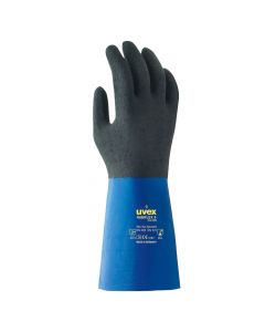 UVEX Chemical Risks Glove, NBR Coating,Rubiflex S XG27B, Size 9 Extra Grip-6056009