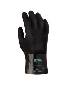 UVEX Chemical Risks Glove, HPV Coating,Profagrip PB27MG, Size 9 HPV-9893855