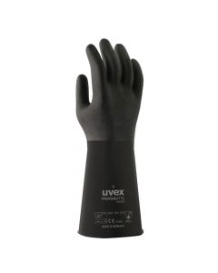 UVEX Chemical Risks Glove, Unsupported, Profabutyl B-05R Butyl , Size 9-6094909