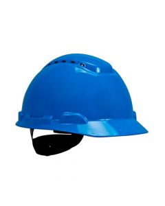 3M H-703V 4-Point Rachet Suspension Hard Hat (Vented Blue) (Pack. 1/20/20)-7000002420