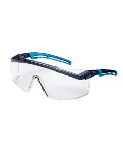 UVEX Safety Glasses, Astrospec 2.0 Blue/Light Blue NCH Clear-9164065