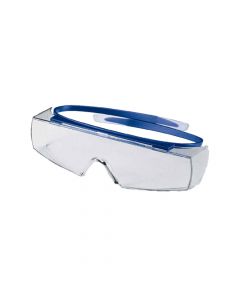UVEX Safety Glasses, Super OTG, Navy Blue, Supravision NCH Clear-9169260