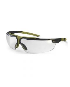 UVEX Safety Glasses, I-3 Graphite/Olive NCH Clear-9190070