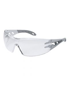 UVEX Safety Glasses, Pheos CB Black/Grey HC/AF Clear-9192485