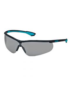 UVEX Safety Glasses, Sportstyle grey lens black/blue/black frame, supravision extreme-9193277