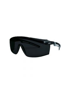 UVEX Safety Glasses, Astrospec 2.0 Grey Lens Black/Grey Frame, Supravision Excellence-9164387