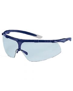UVEX Safety Glasses, Super Fit Blue Lens, Blue Frame, Supravision Excellence-9178064